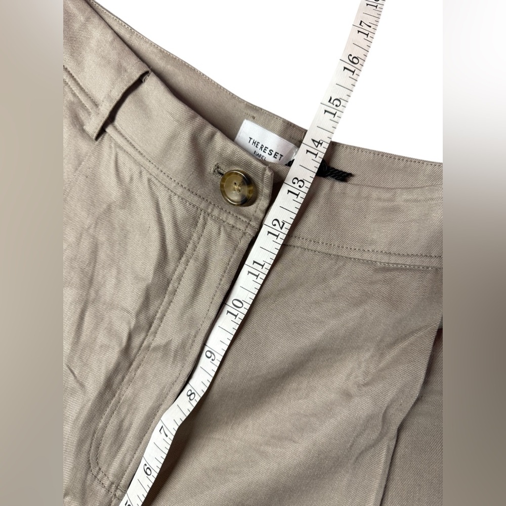 THE RESET R LABEL NWT Slouchy Trouser French Grey Size Large Office Pleated $198 - Picture 10 of 13